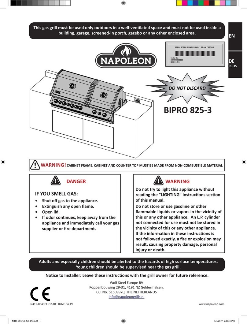 Napoleon BIPRO 825-3 User manual Napoleon BIPRO 825-3 User manual