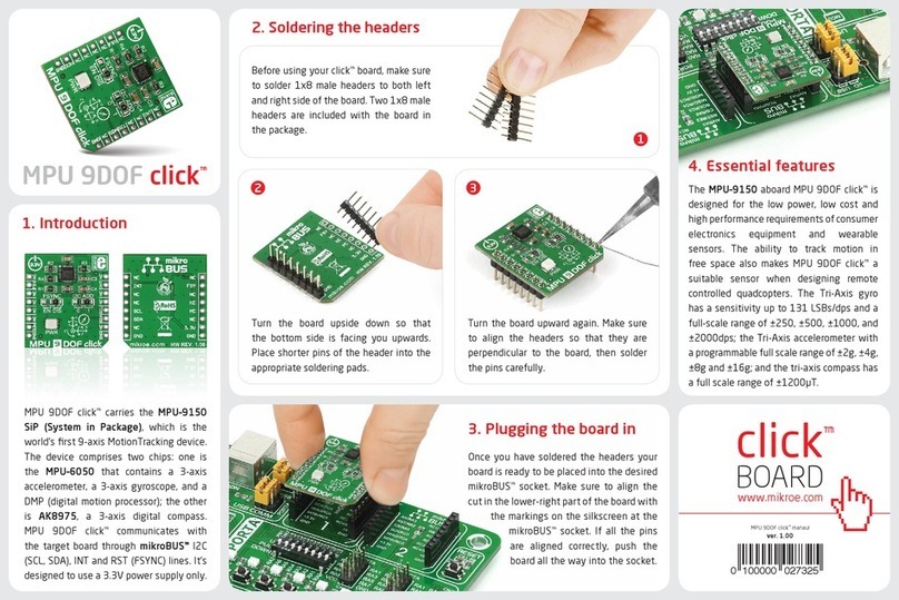 mikroElektronika click MPU 9DOF User manual