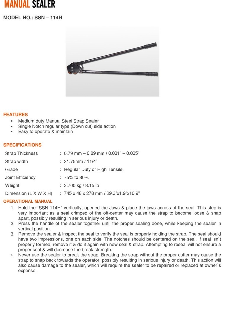 PNEUMATIC POWER TOOLS SSN-114H manual