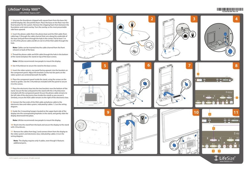 Logitech LifeSize Unity 1000 Reference guide