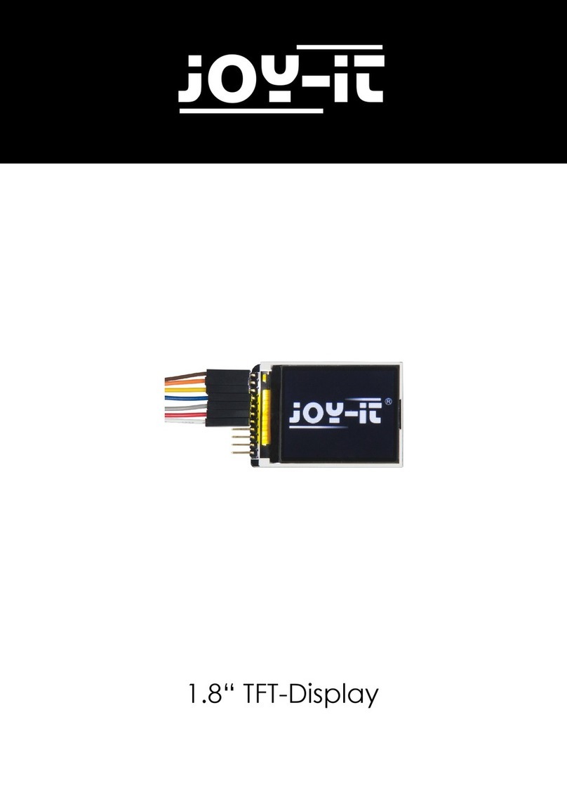 Joy-it RB-TFT1.8 User manual Joy-it RB-TFT1.8 User manual