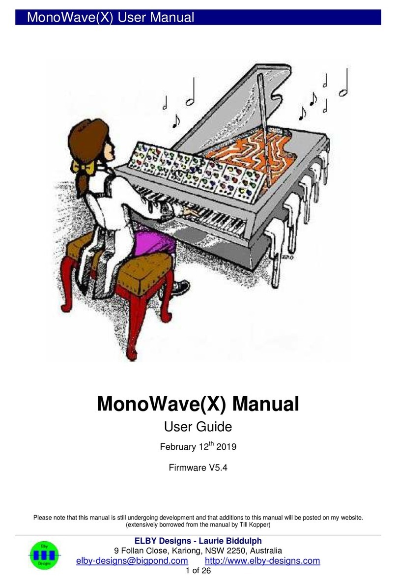 Elby Designs MonoWave(X) user manual