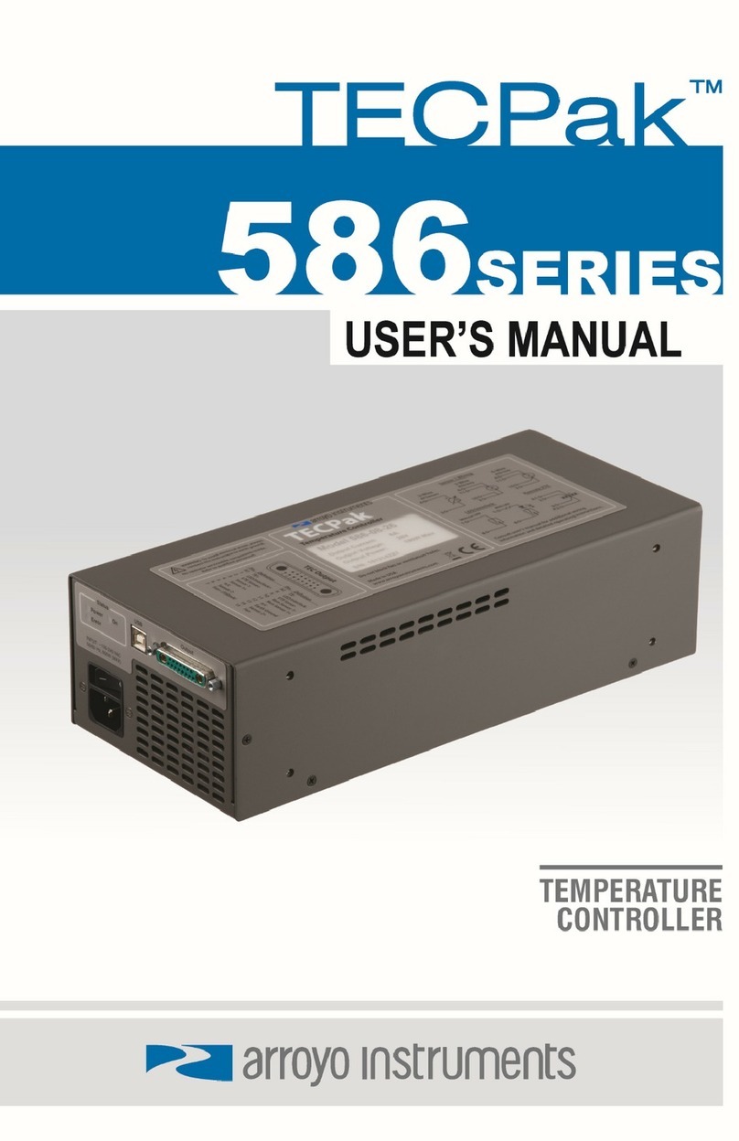 Arroyo Instruments TECPak 586 Series user manual