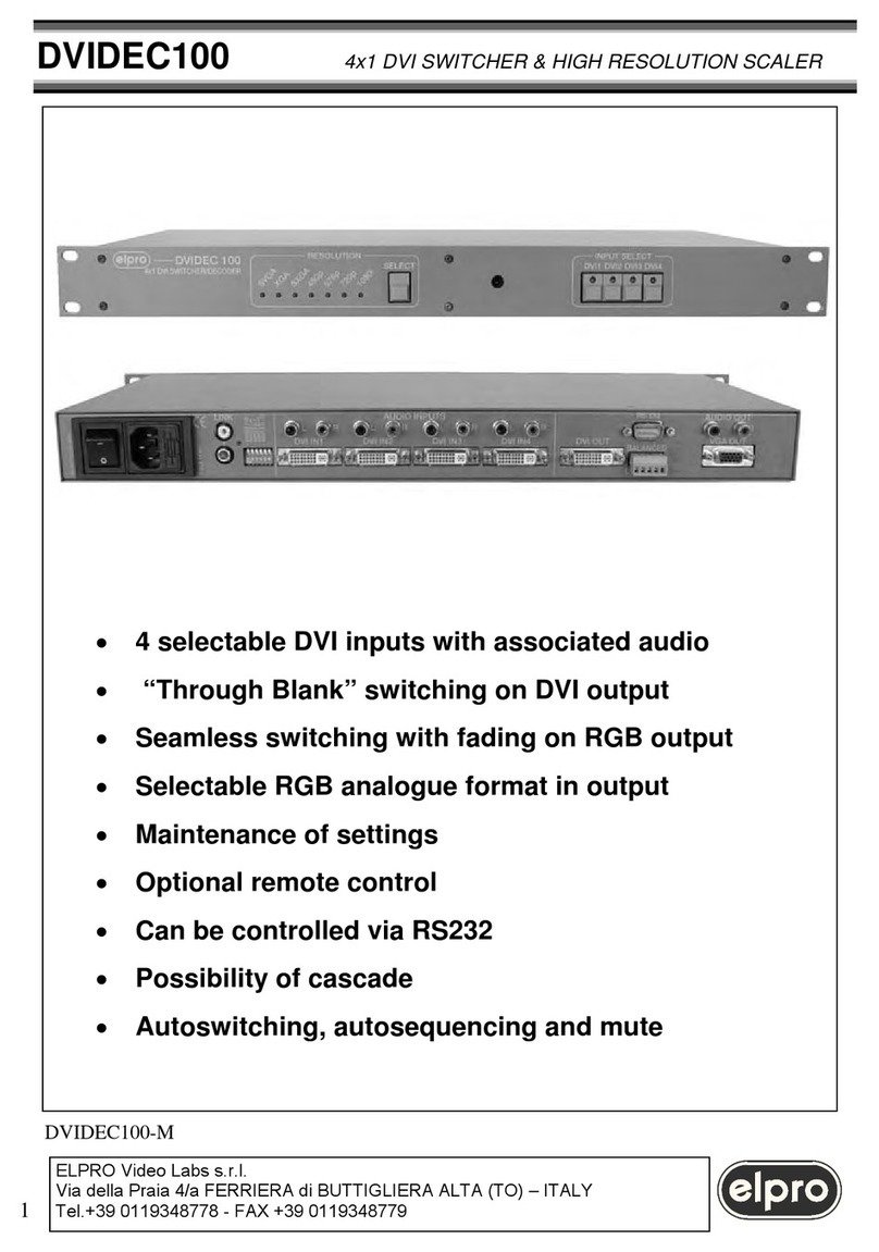 ELPRO DVIDEC100 User manual