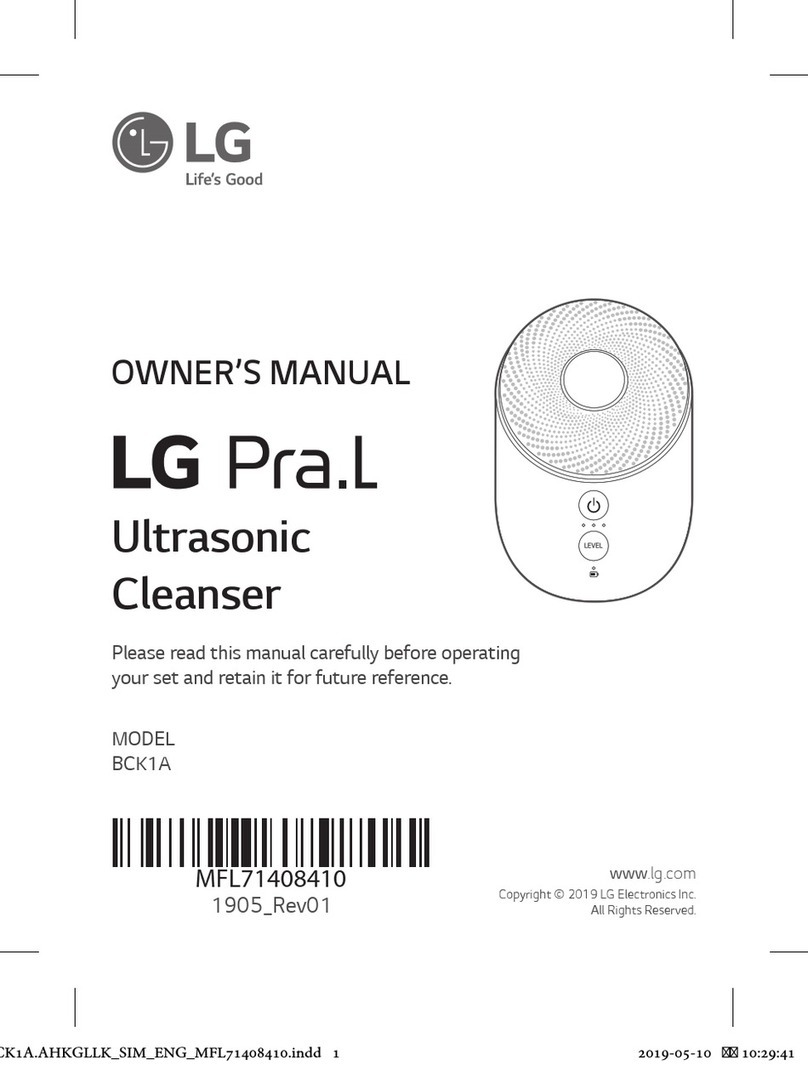 LG Pra.L BCK1A User manual