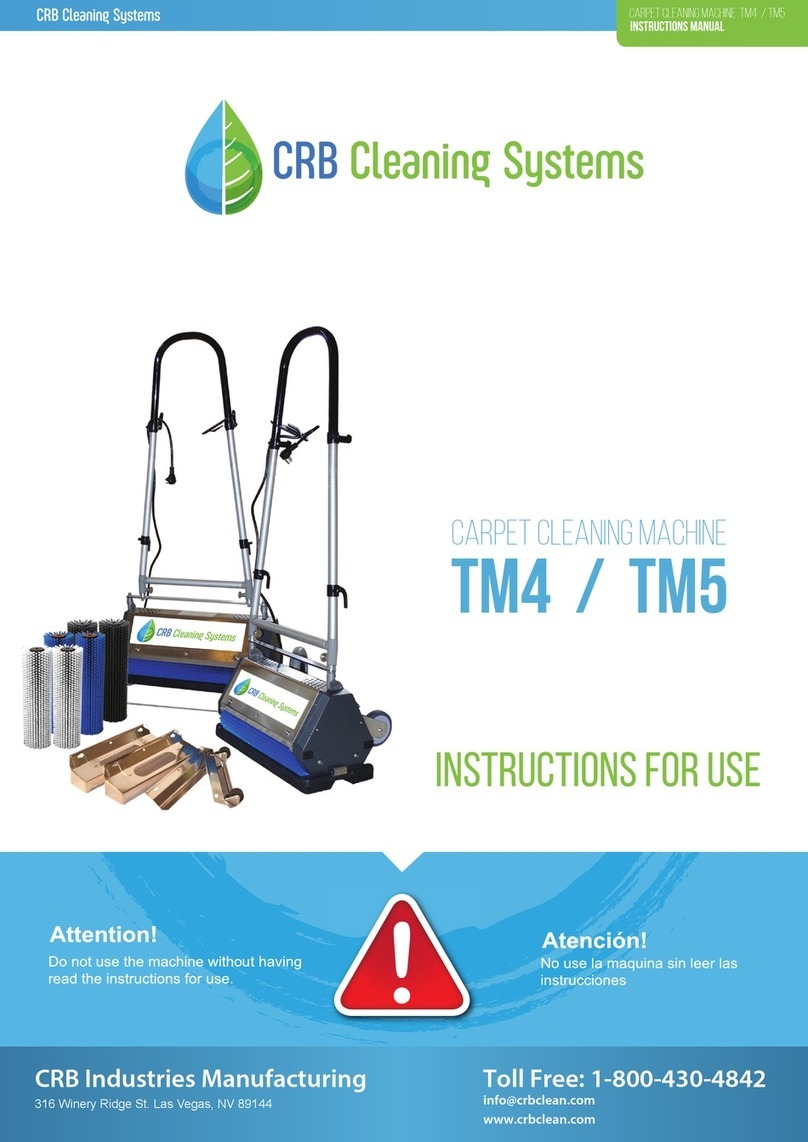 CRB Cleaning Systems TM5 Instructions for use CRB Cleaning Systems TM5 Instructions for use