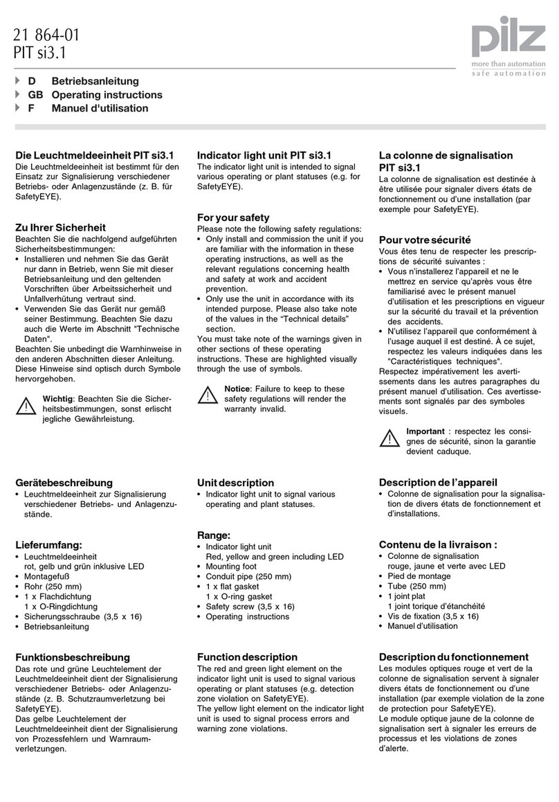 Pilz PIT si3.1 User manual