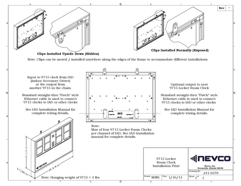 Nevco 9715 Installation
