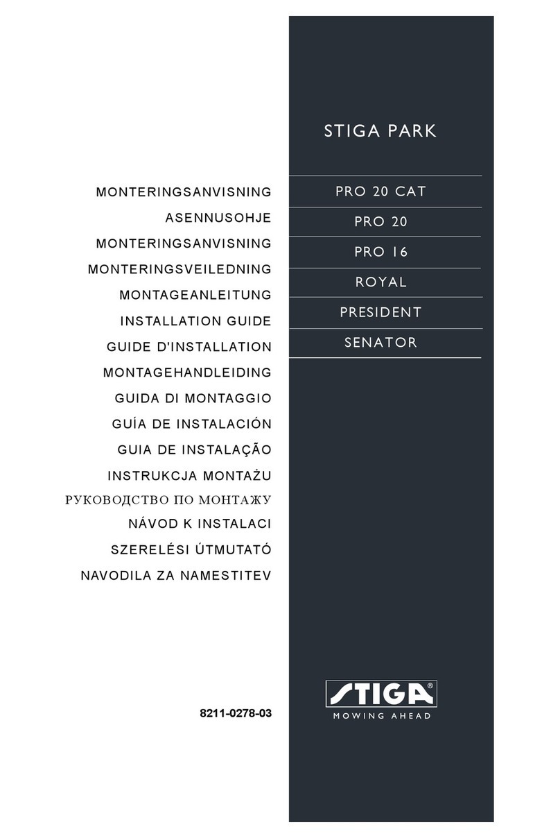 Stiga PARK PRO 20 CAT installation guide