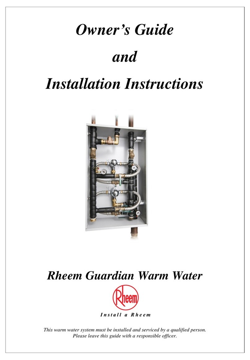 Rheem Guardian Warm Water Technical Document