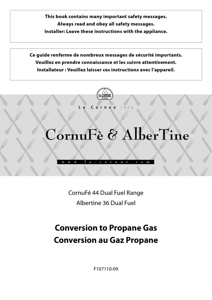 La Cornue CornuFe 44 User manual