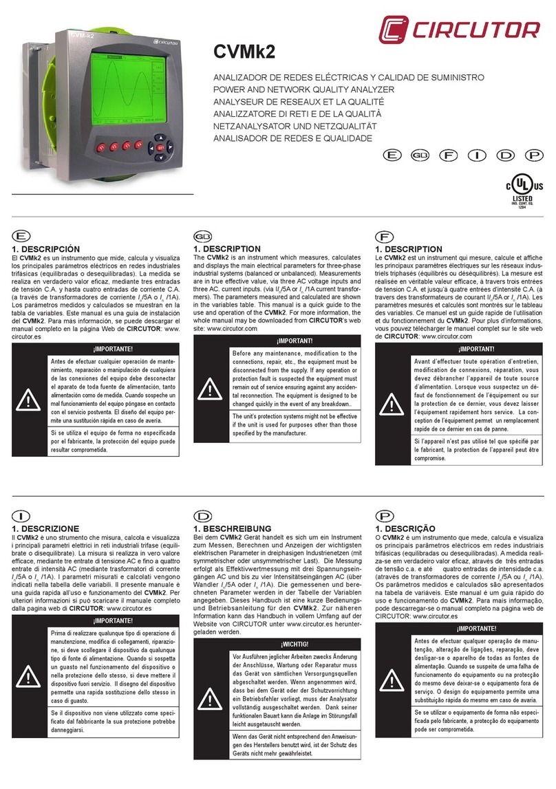 Circutor CVM k2 User manual