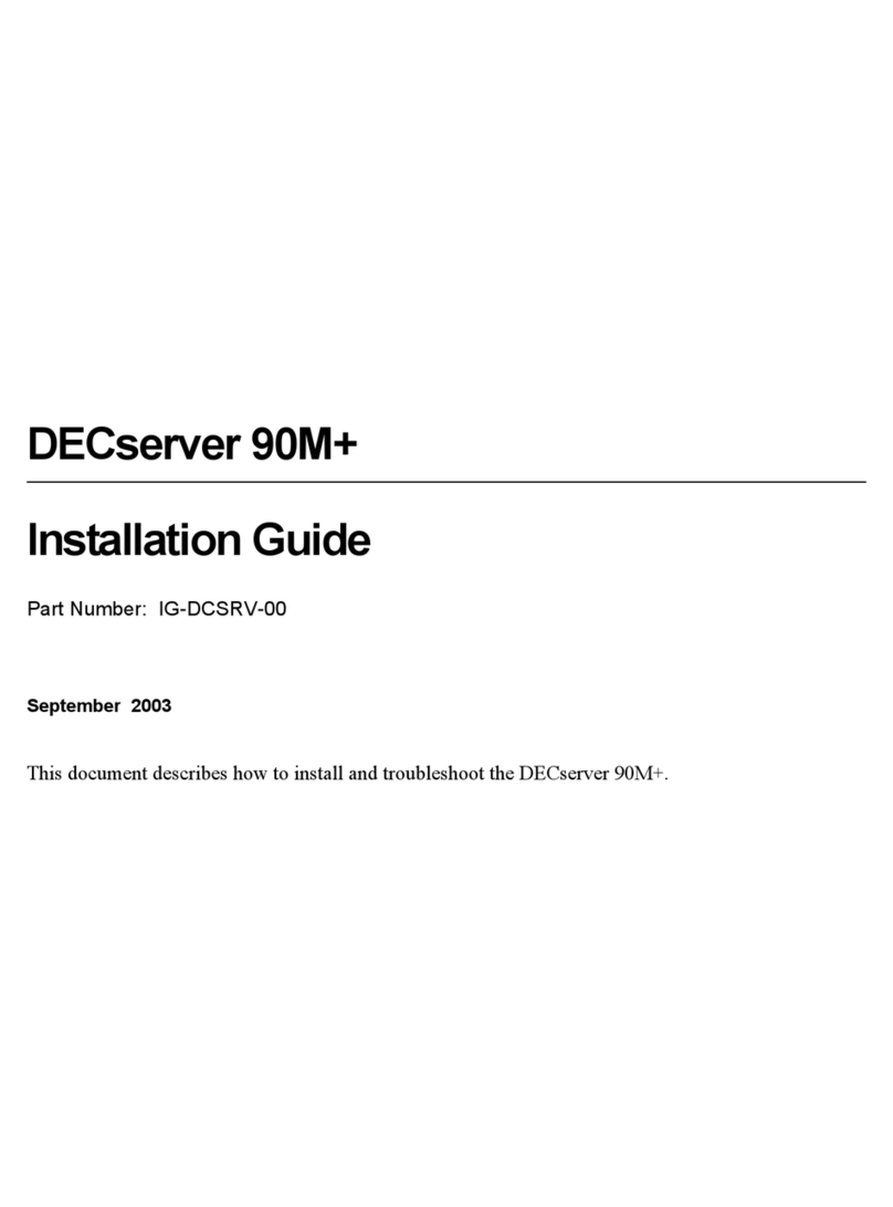Digital Networks DECserver 90M+ User manual