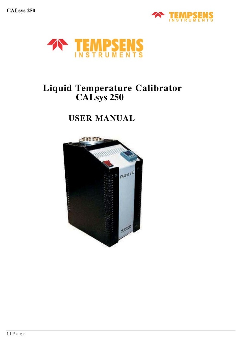 Tempsens CALsys 250 user manual