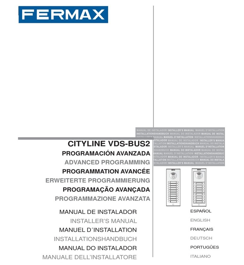 Fermax CITYLINE VDS-BUS2 User guide
