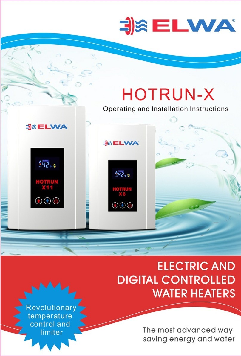 Elwa HOTRUN-X Series Operating and installation instructions