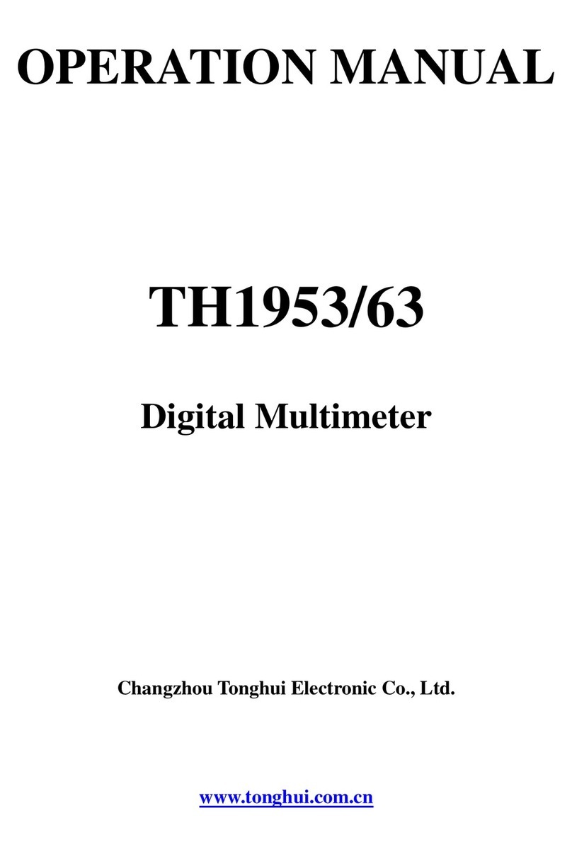 Tonghui TH1953 Operation manual