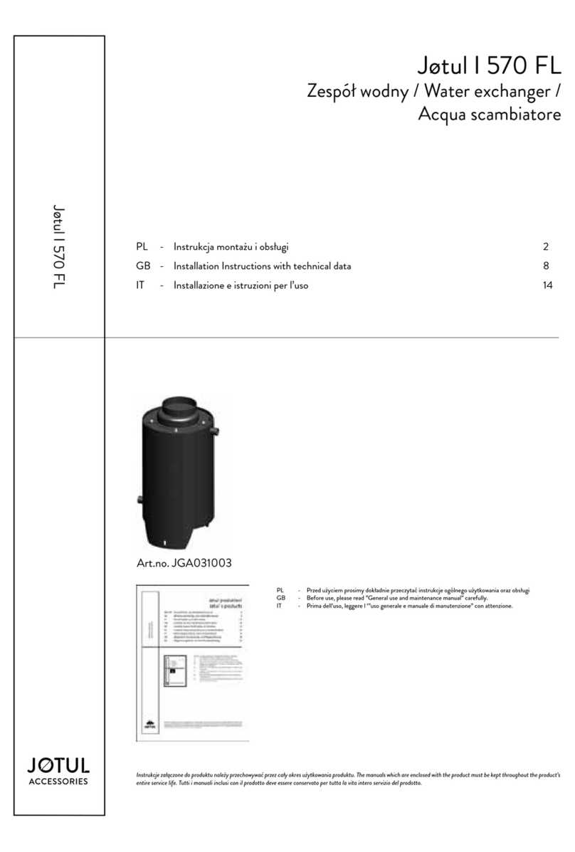 Jøtul I 570 FL Instruction manual