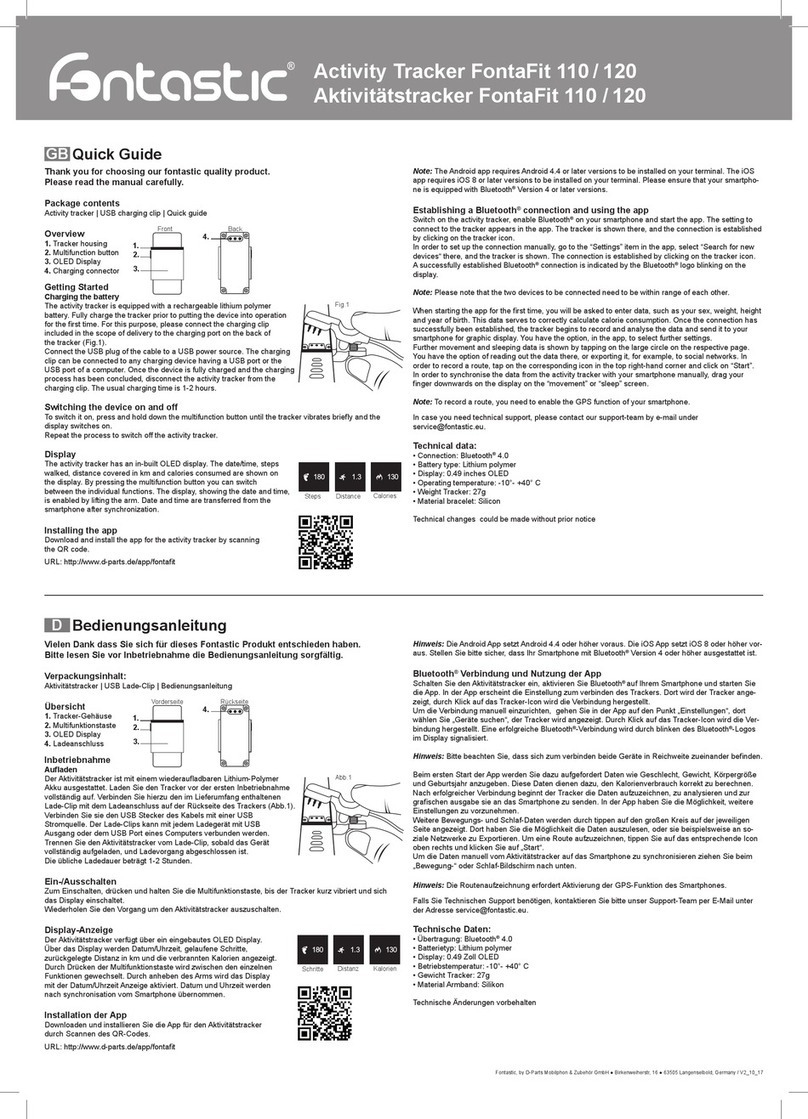 fontastic FontaFit 110 quick guide