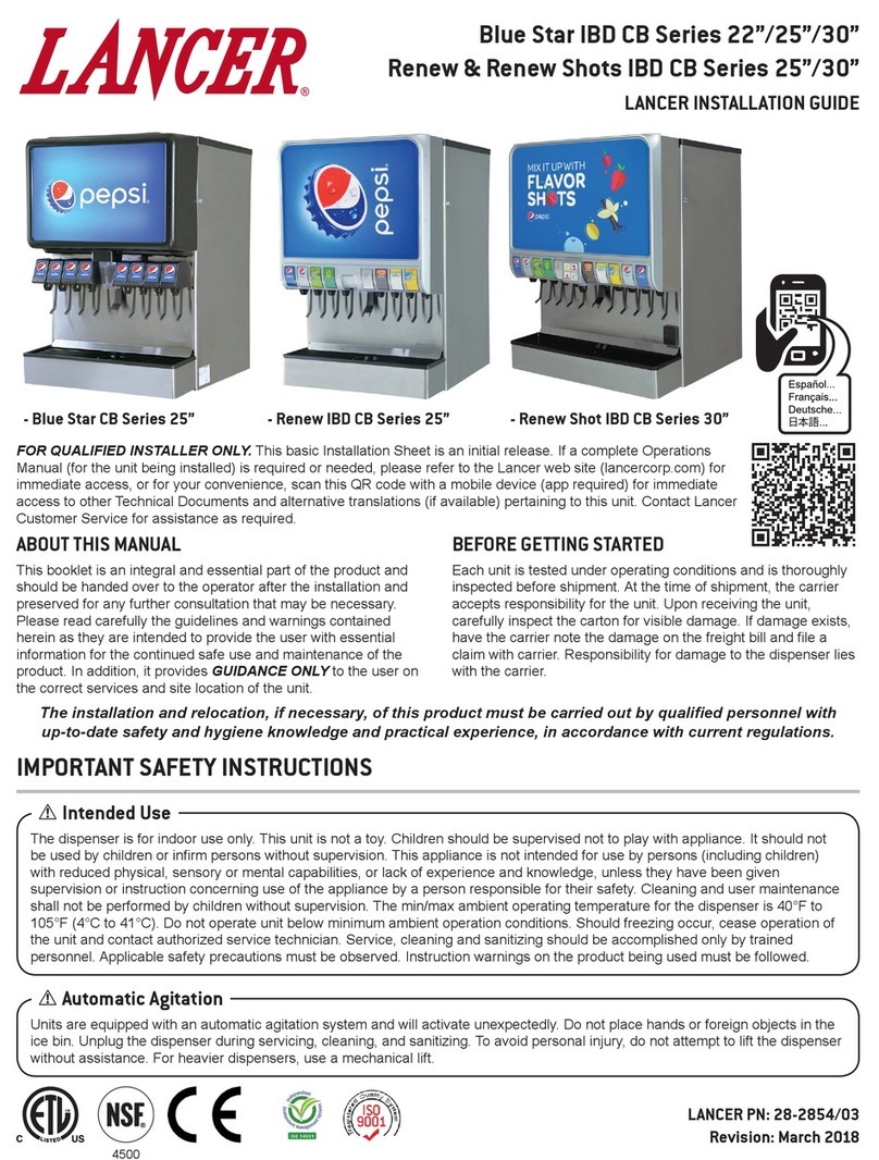lancer Blue Star IBD CB Series 22 installation guide