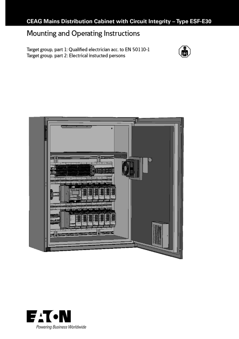 Eaton ESF-E30 Series Mounting and operating instructions