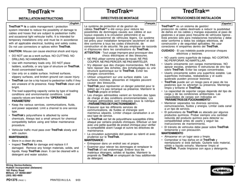 Hubbell TredTrak installation instructions