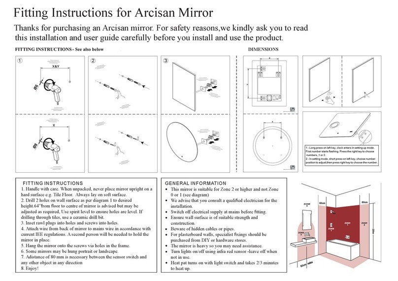 Streamline Arcisan Series Fitting instructions
