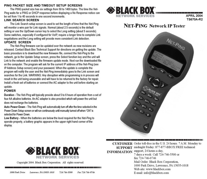 Black Box NET-PING user guide
