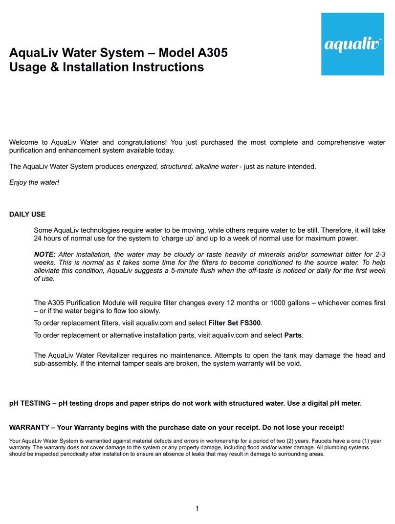 AquaLiv A305 User manual