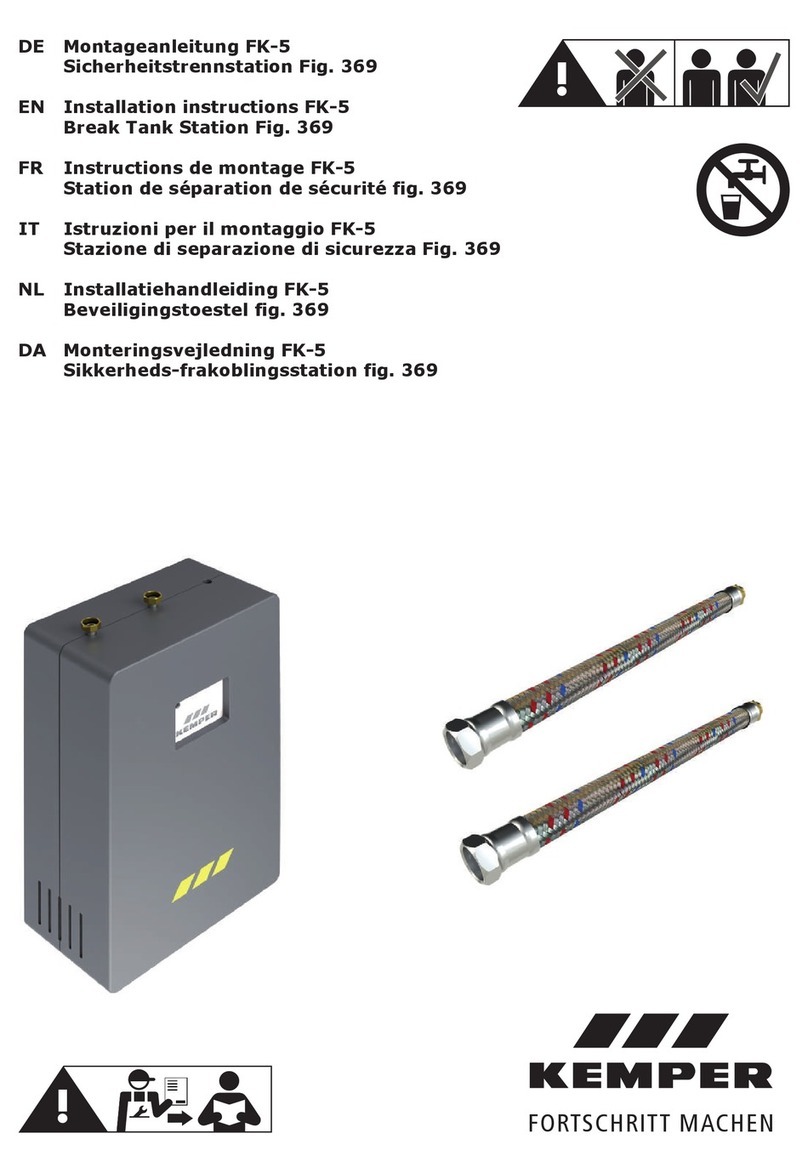 Kemper FK-5 installation instructions Kemper FK-5 installation instructions