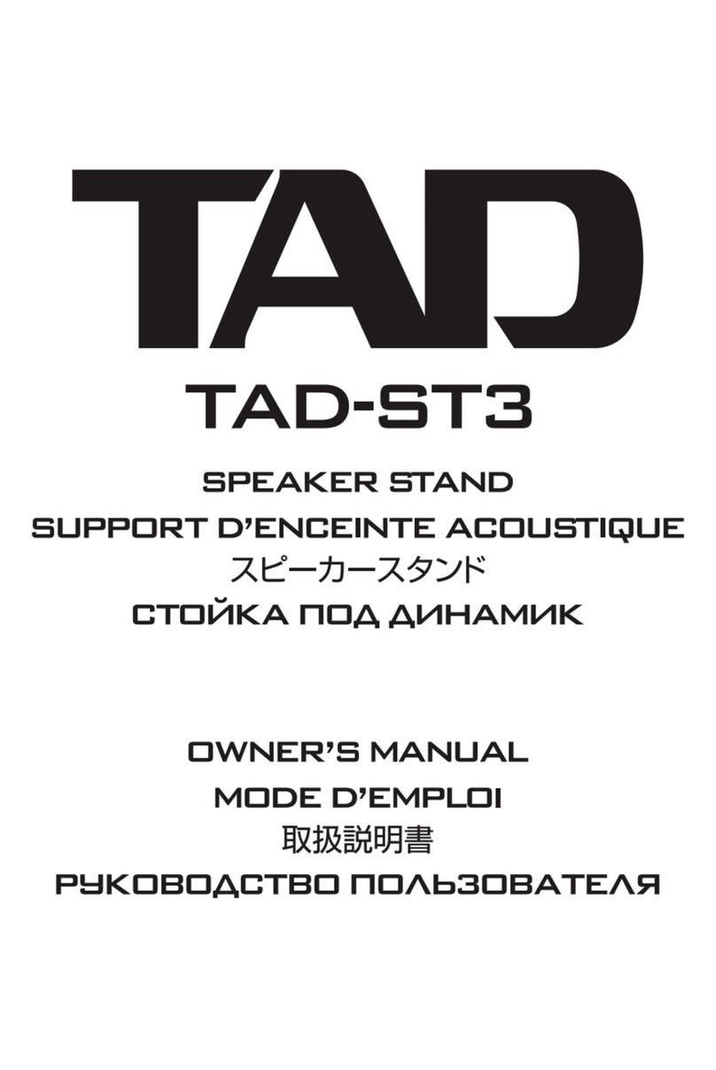 TAD TAD-ST3 owner's manual