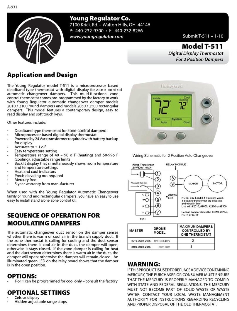 Young Regulator T-511 User manual
