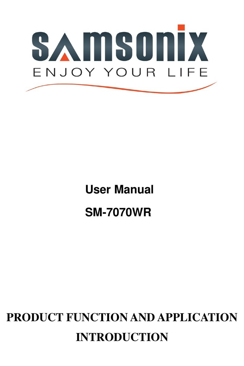 SAMSONIX SM-7070WR user manual