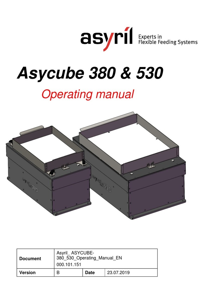 Asyril Asycube 380 operating manual Asyril Asycube 380 operating manual