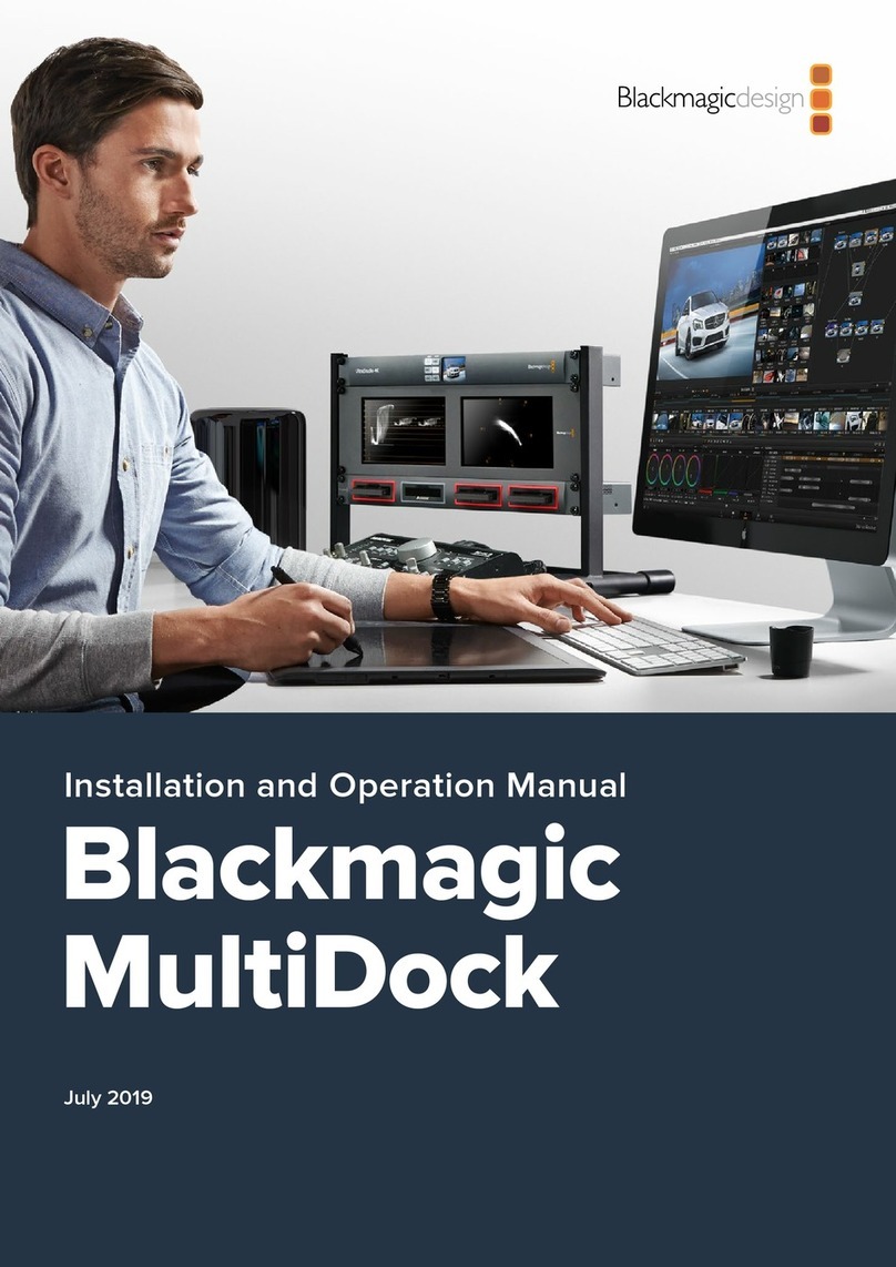 Blackmagicdesign MultiDock Installation and operation manual