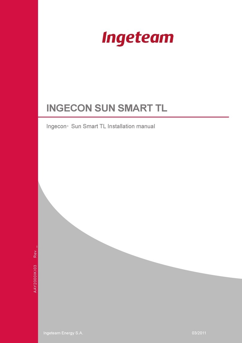Ingeteam INGECON SUN SMART TL Series installation manual