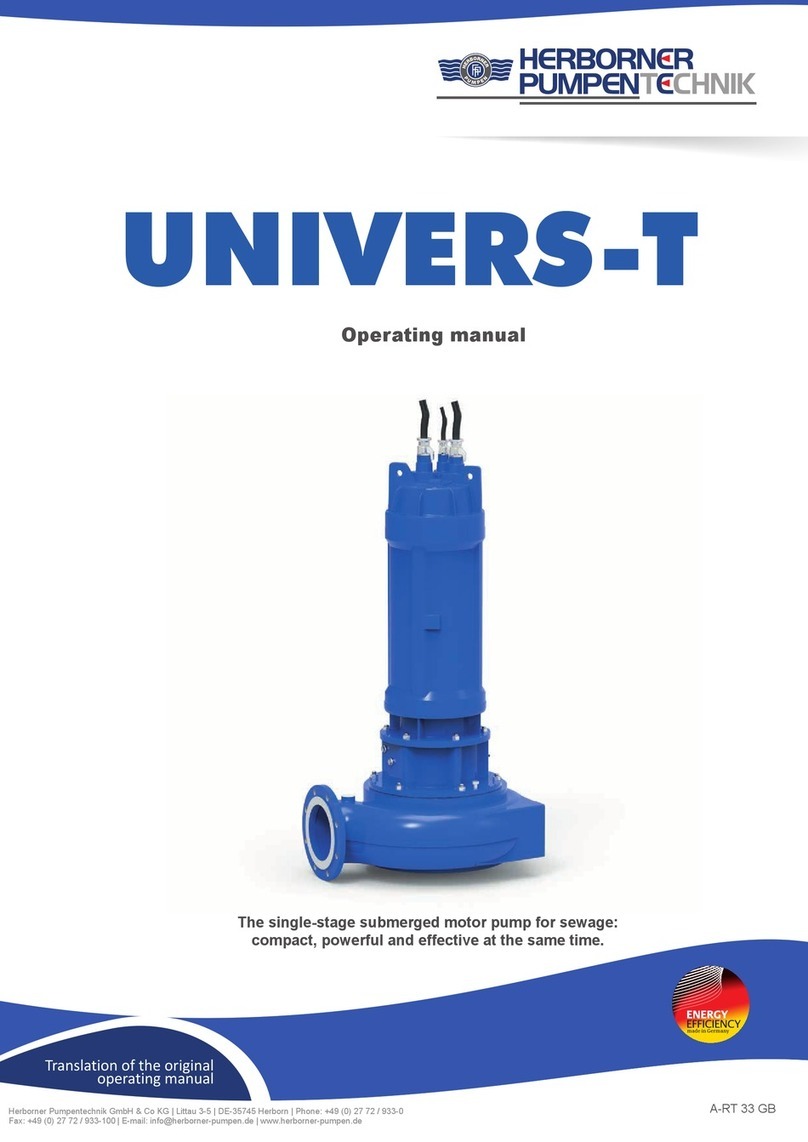 HERBORNER pumpentechnik UNIVERS-T operating manual