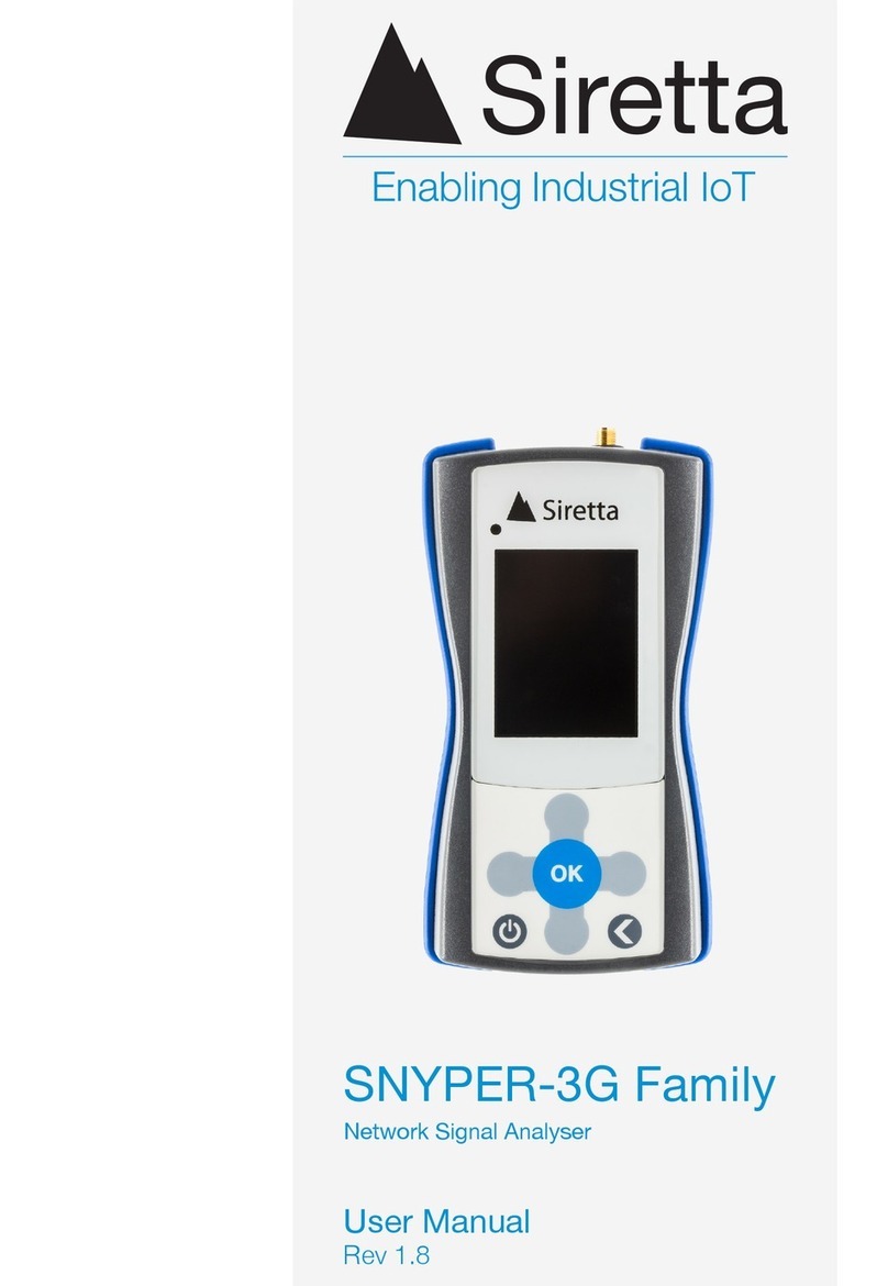 SIRETTA SNYPER-3G Series user manual