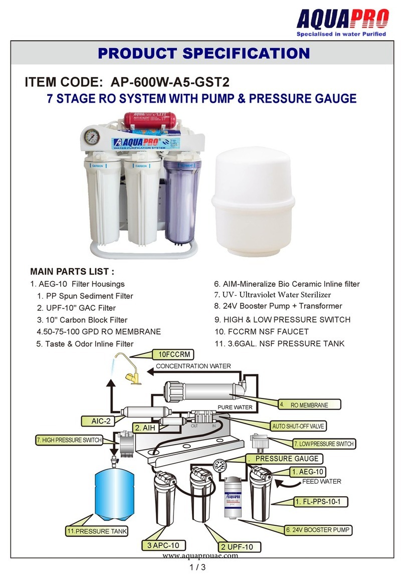 Aqua PRO AP-600W-A5-GST2 manual