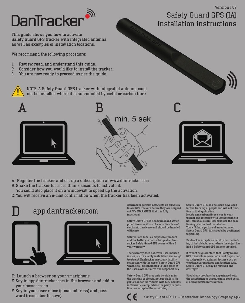 DanTracker Safety Guard GPS User manual