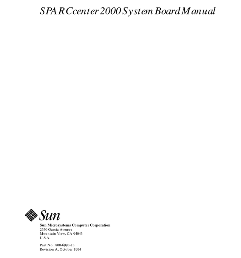Sun Microsystems SPARCcenter 2000 User manual