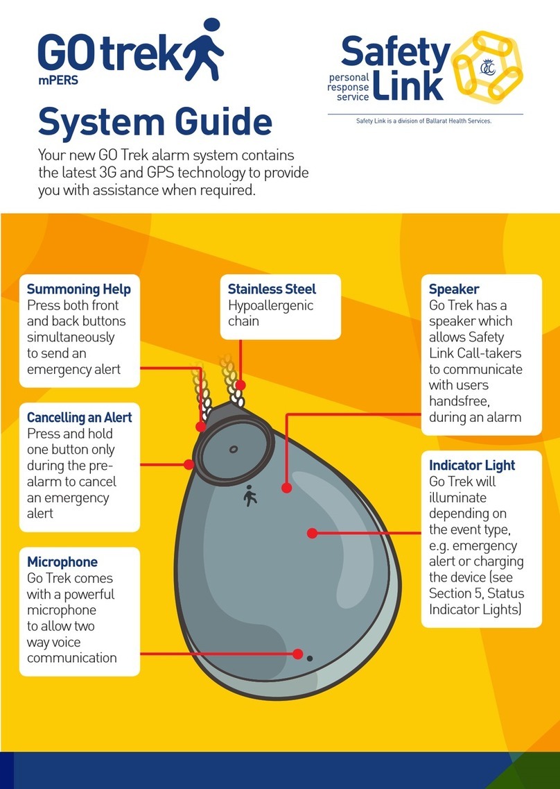 Safety Link GoTrek mPERS System guide