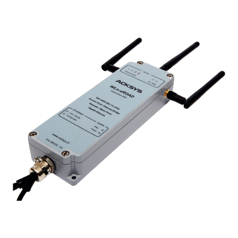 Acksys WLn-xROAD Quick installation guide