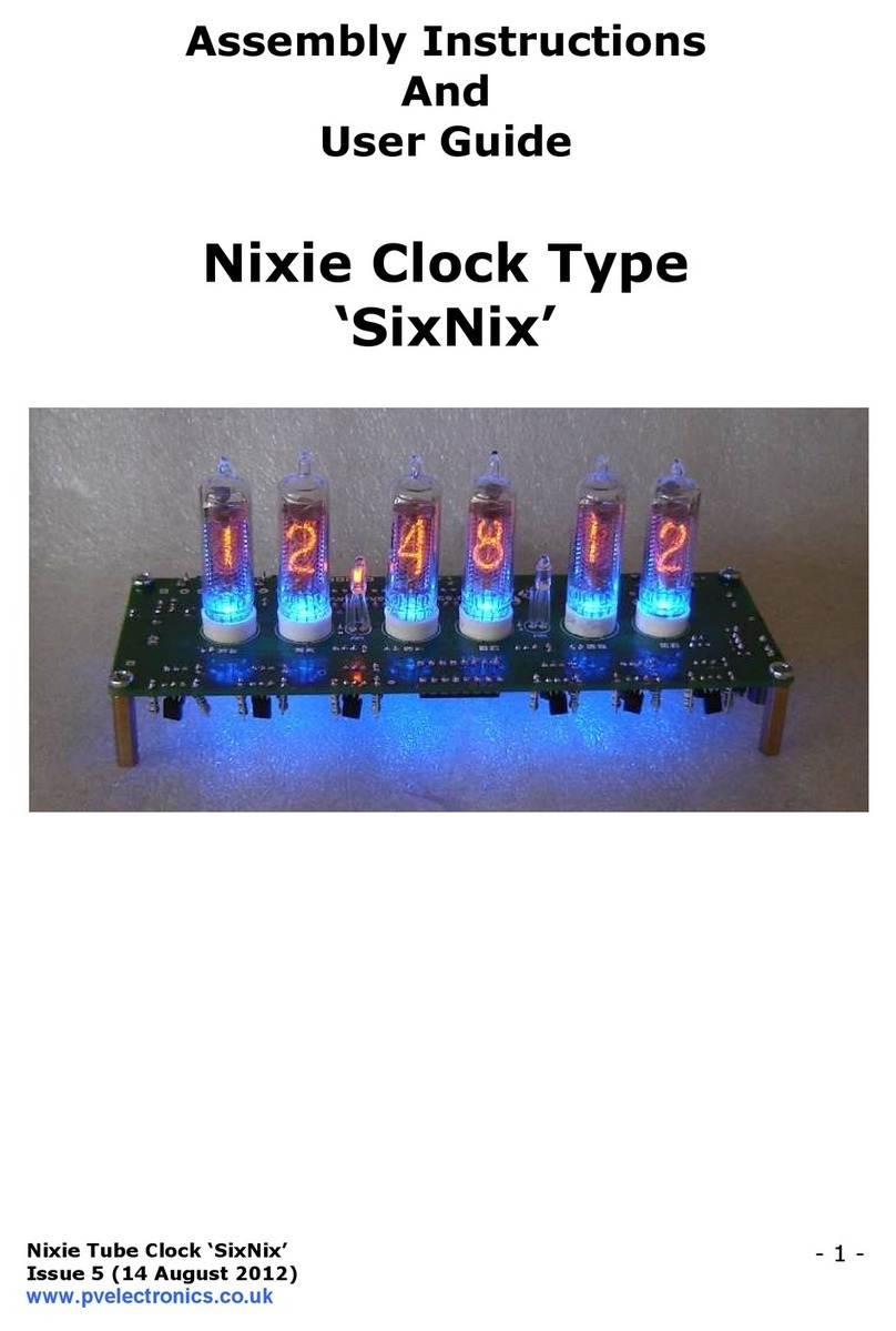 Nixie Clock SixNix Configuration guide
