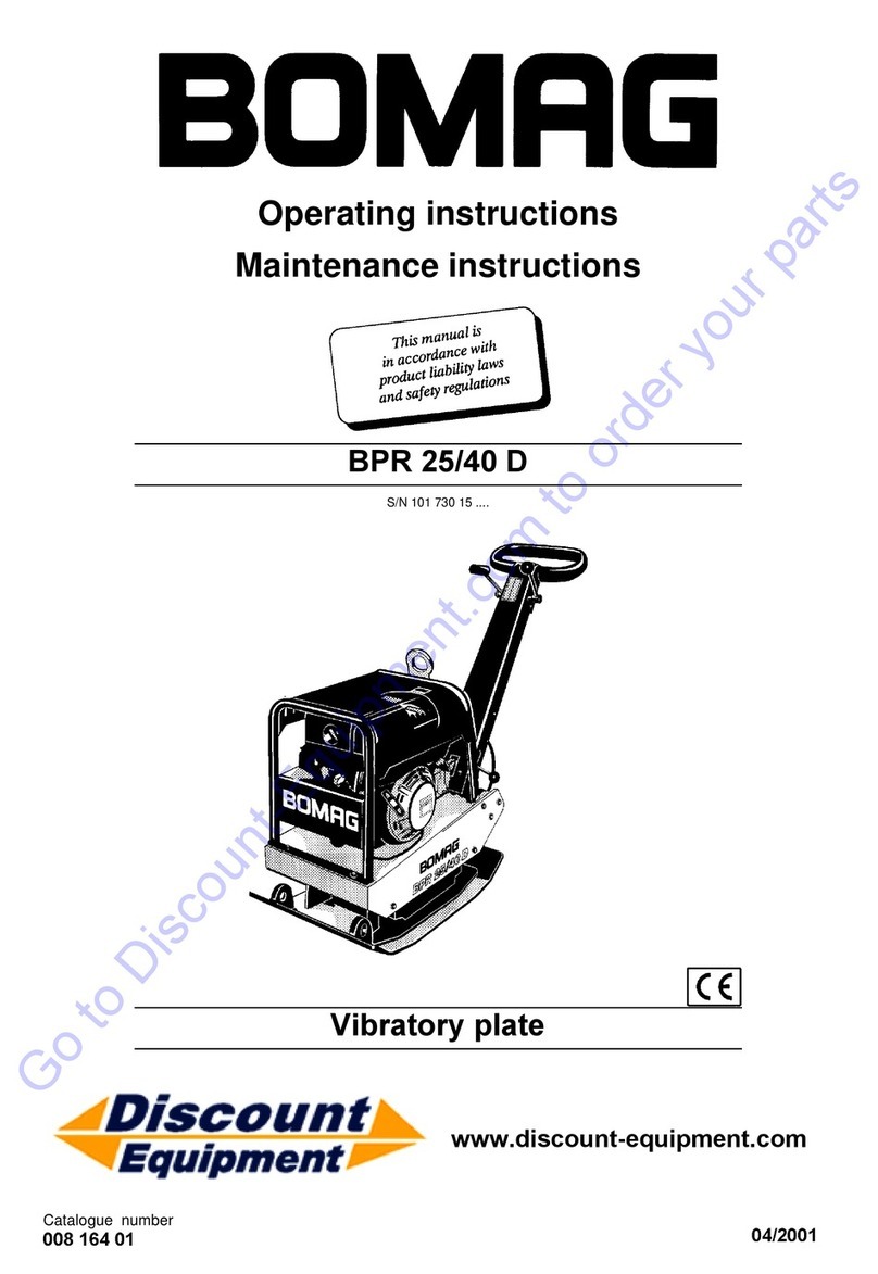 Bomag BPR 25/40 D Operating and maintenance instructions