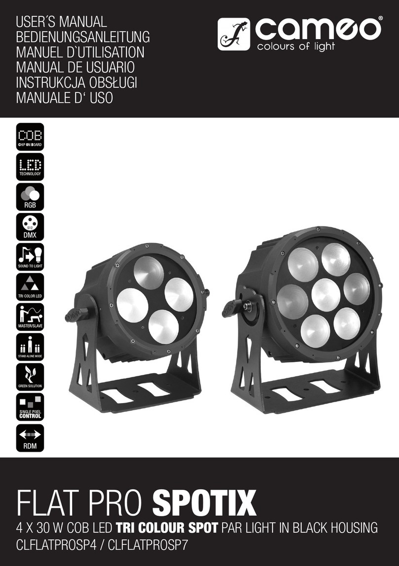 Cameo FLAT PRO SPOTIX CLFLATPROSP4 user manual