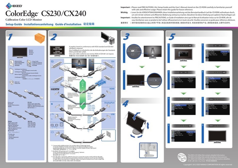 Eizo ColorEdge CS230 User manual