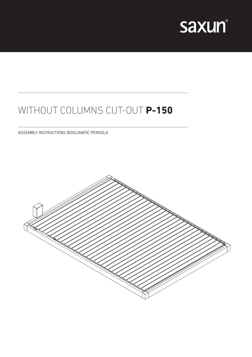 Saxun Bioclimatic Pergola P-150 User manual
