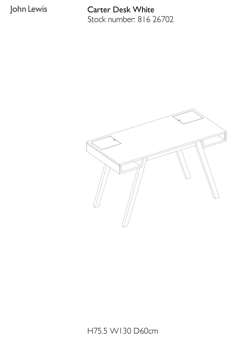 John Lewis Carter Desk White manual John Lewis Carter Desk White manual
