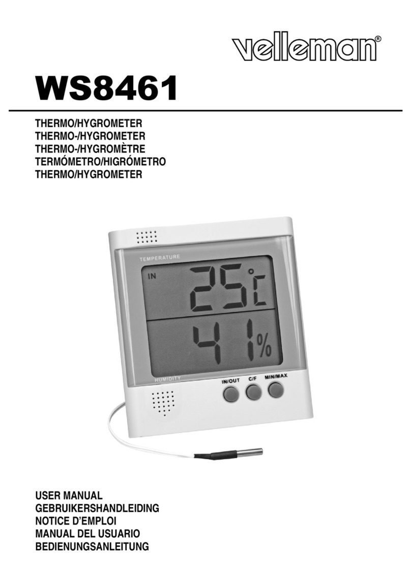 Velleman WS8461 User manual